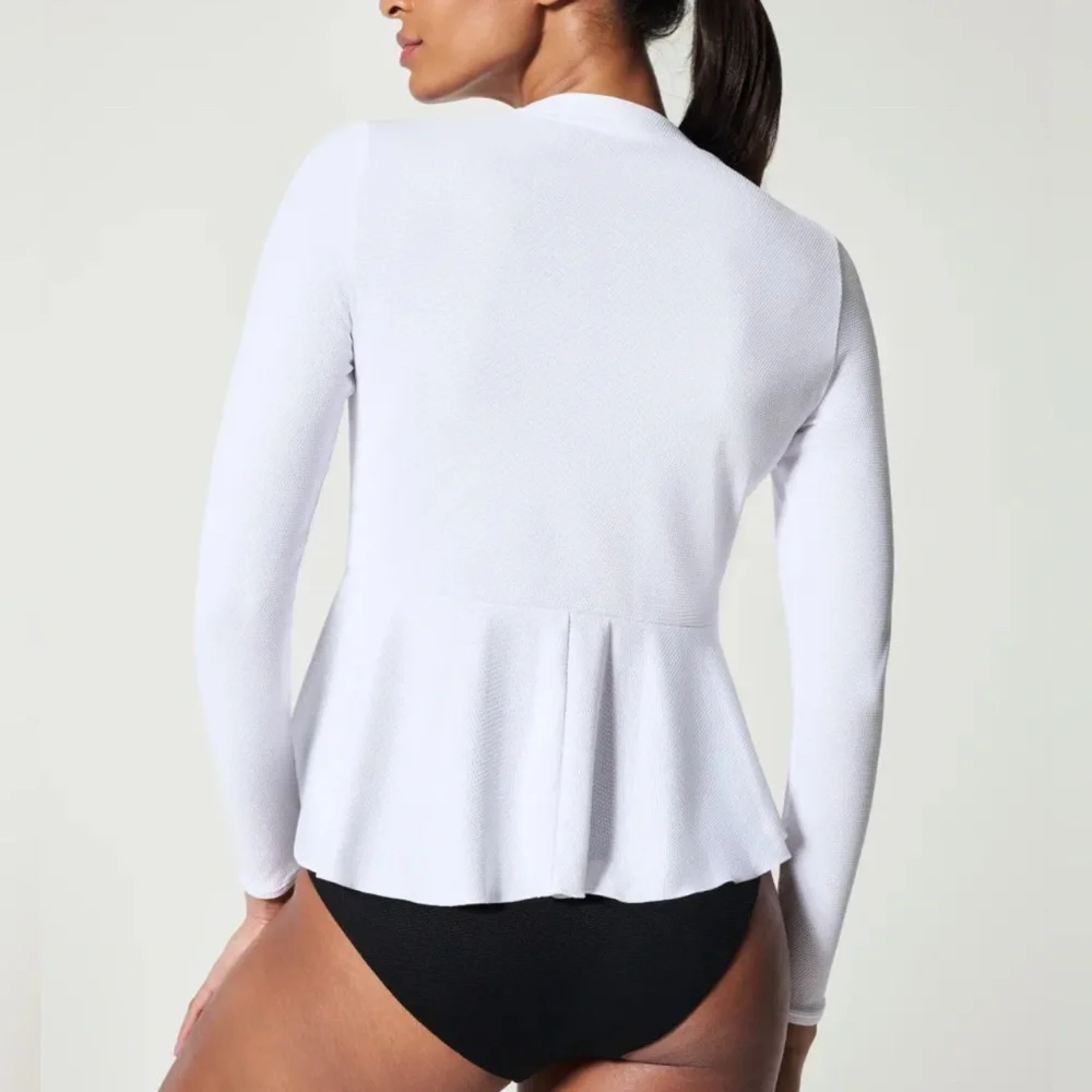 SPANX Pique Long Sleeve Swim Shirt
Crisp White ~ NWT - Picture 2 of 13